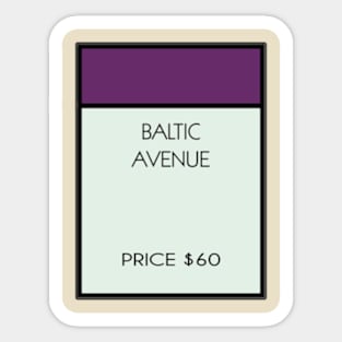 Baltic Avenue Sticker